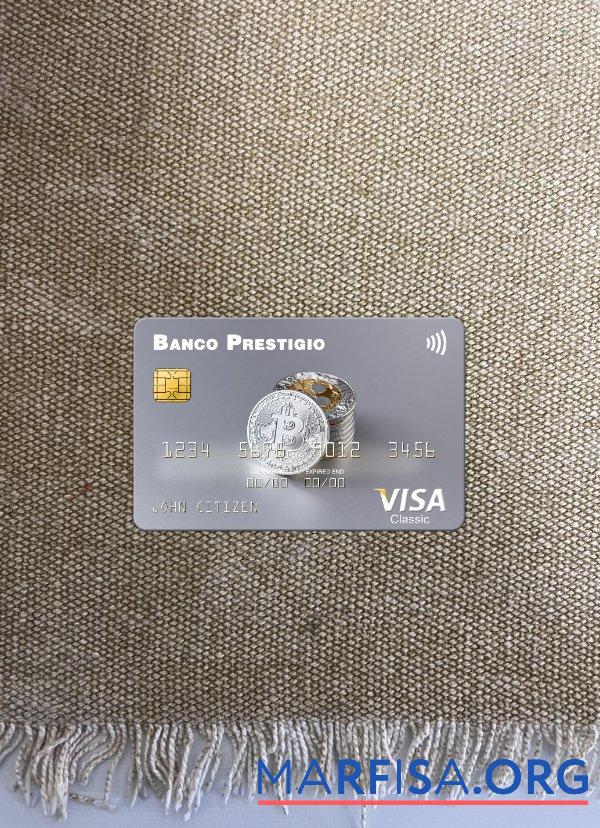 Blank Angola Banco Prestigio, S.A. visa card photolook front example